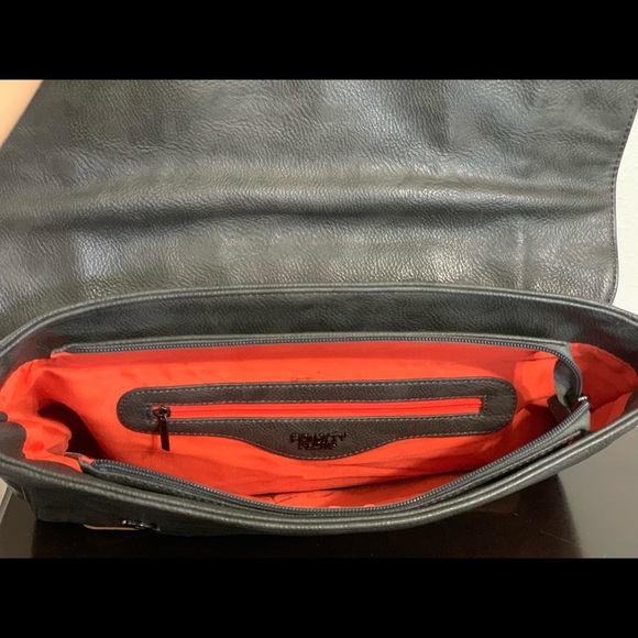 Gray and Peach Poverty Flats Messenger Bag - Picture 8 of 11